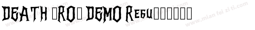 DEATH CROW DEMO Regu字体转换